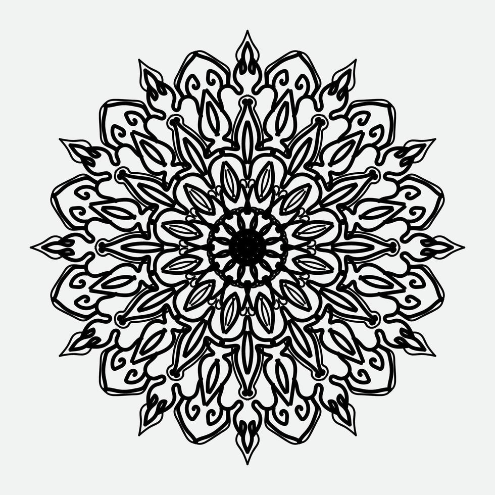 ilustração decorativa da mandala do sumário do conceito. eps 10 vetor