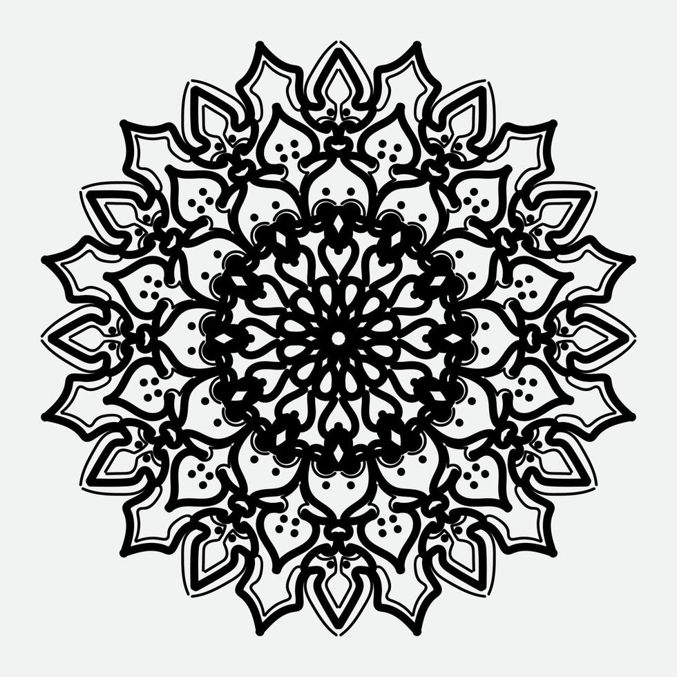 ilustração decorativa da mandala do sumário do conceito. eps 10 vetor