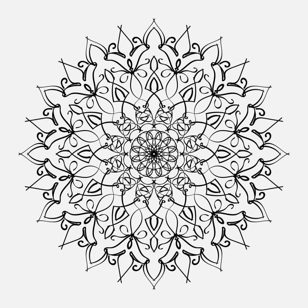 ilustração decorativa da mandala do sumário do conceito. eps 10 vetor