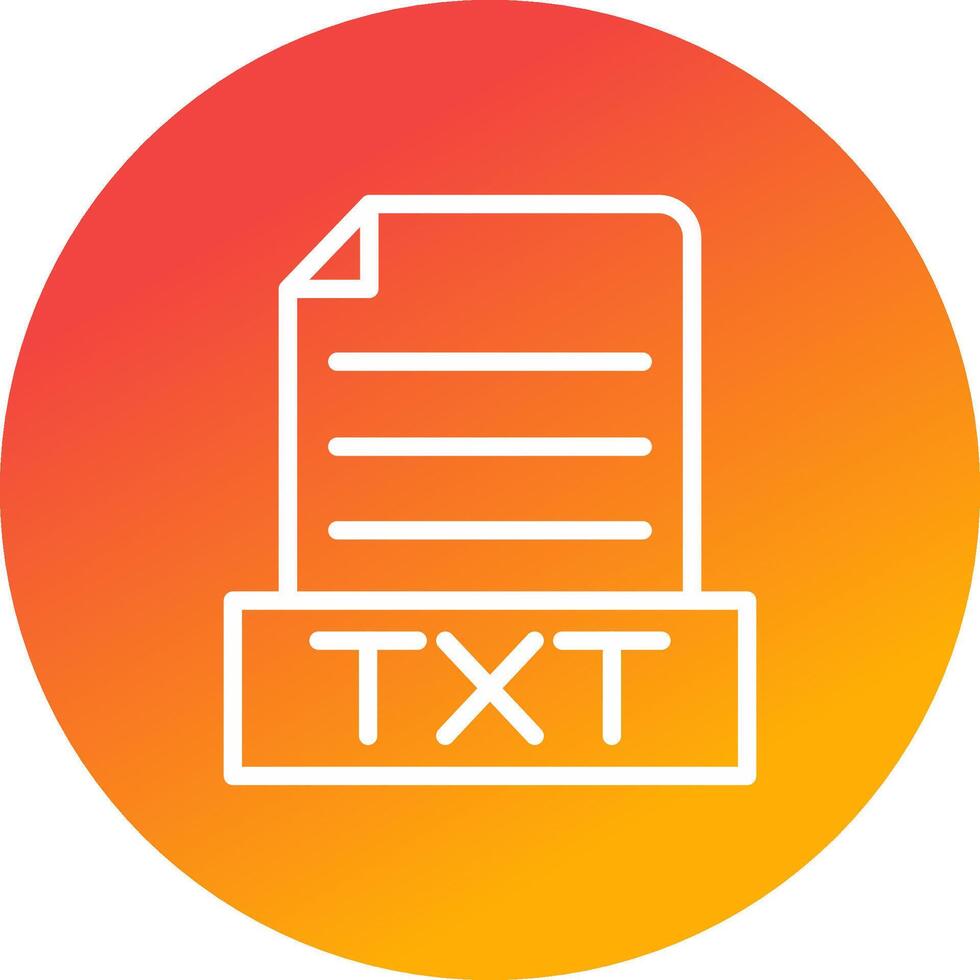 TXT criativo ícone Projeto vetor
