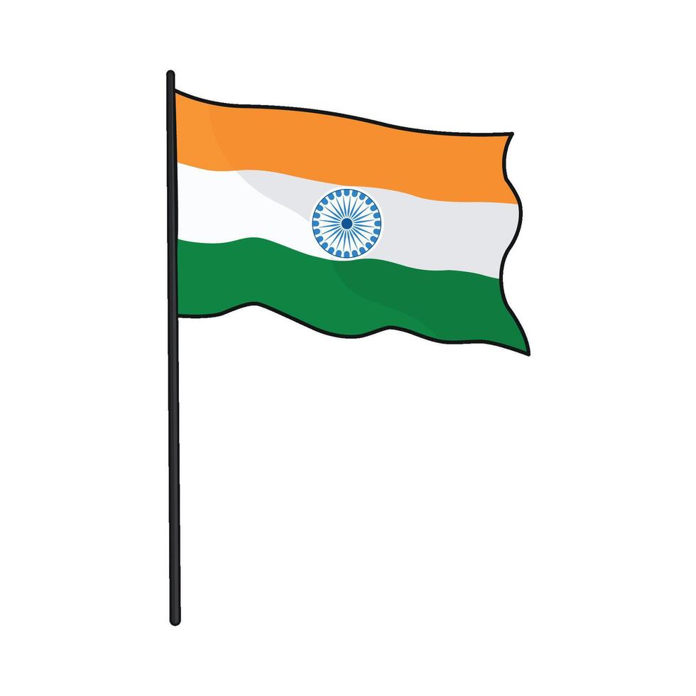 ilustração do indiano bandeira vetor