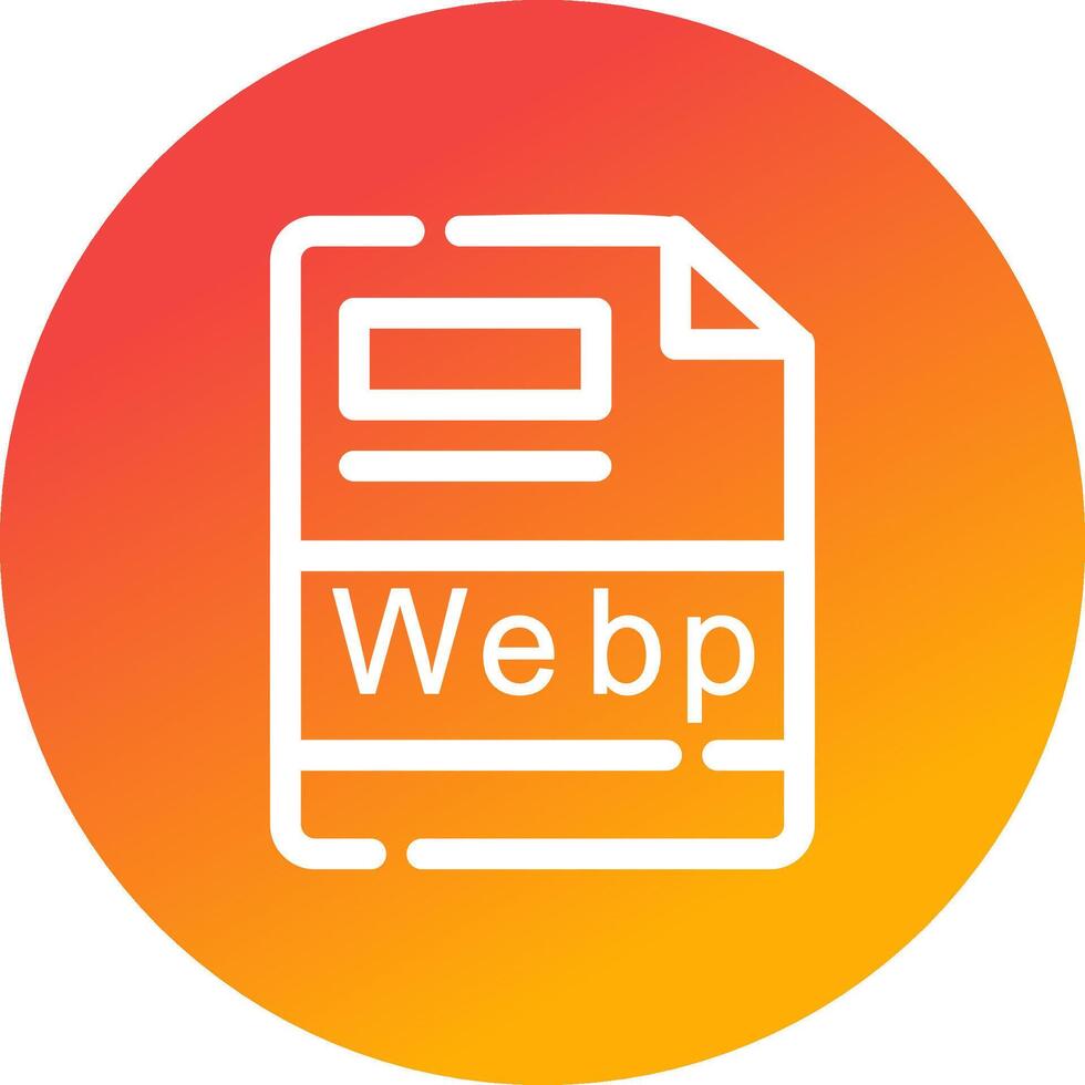 webp criativo ícone Projeto vetor