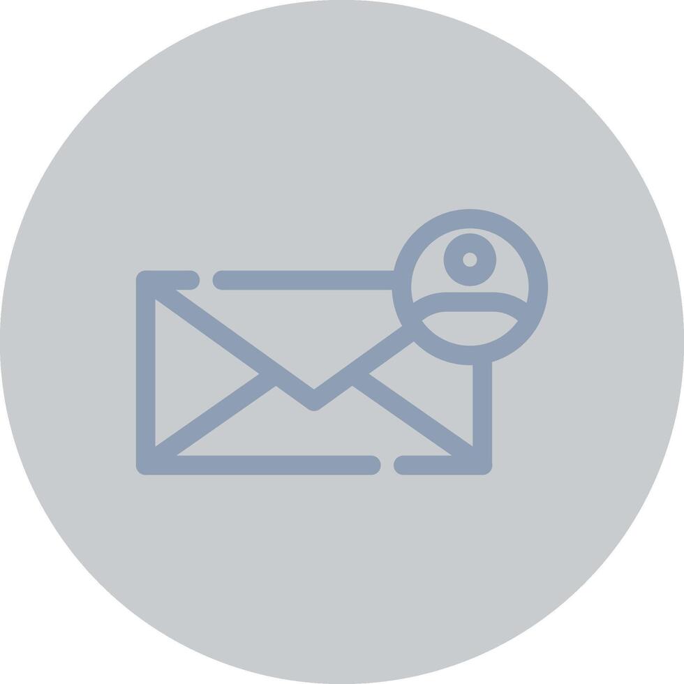 design de ícone criativo de e-mail de contato vetor
