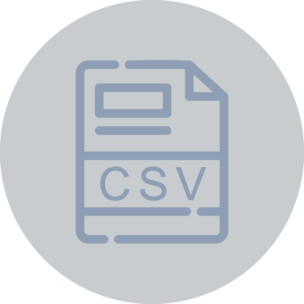 csv criativo ícone Projeto vetor