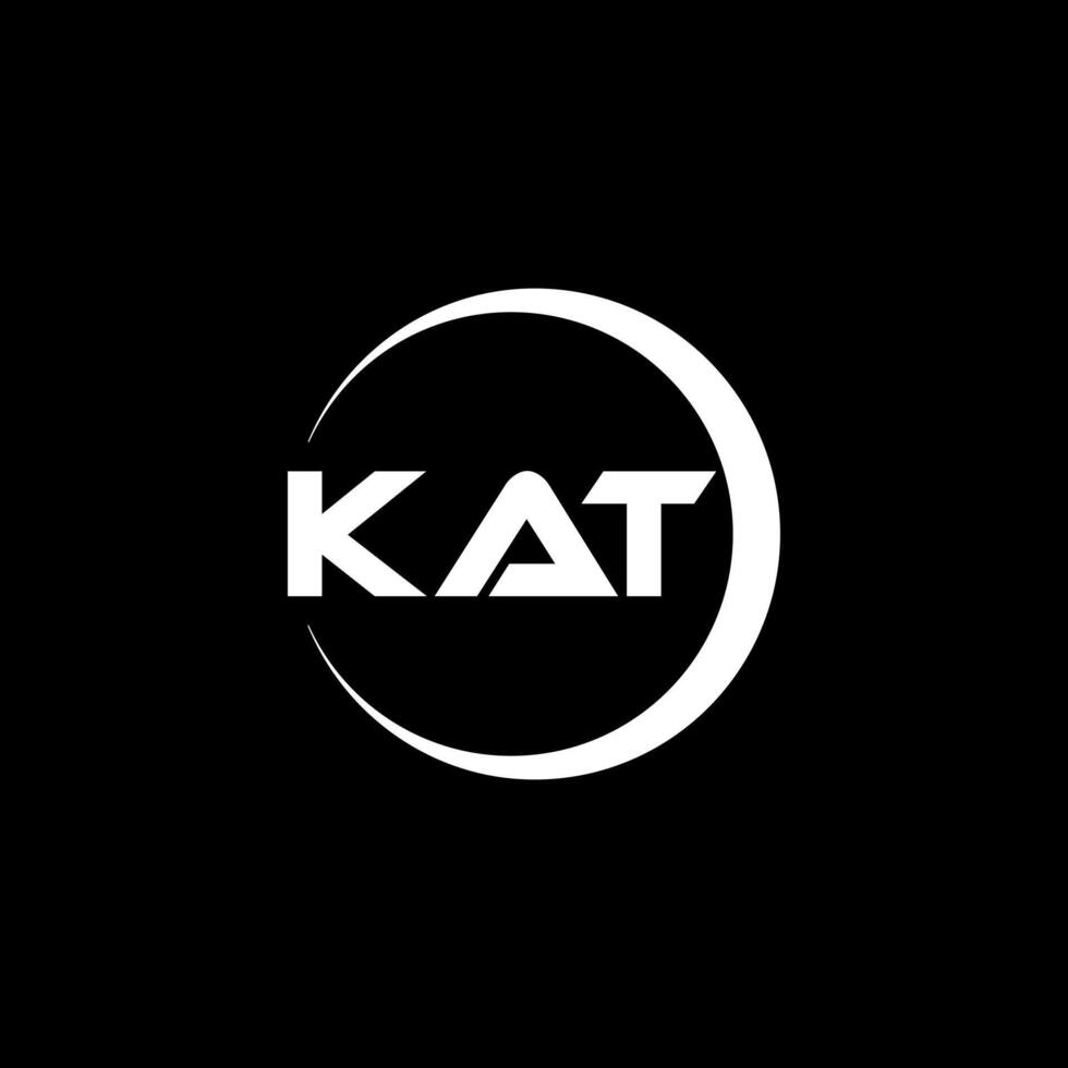 Kat carta logotipo projeto, inspiração para uma único identidade. moderno elegância e criativo Projeto. marca d'água seu sucesso com a impressionante isto logotipo. vetor