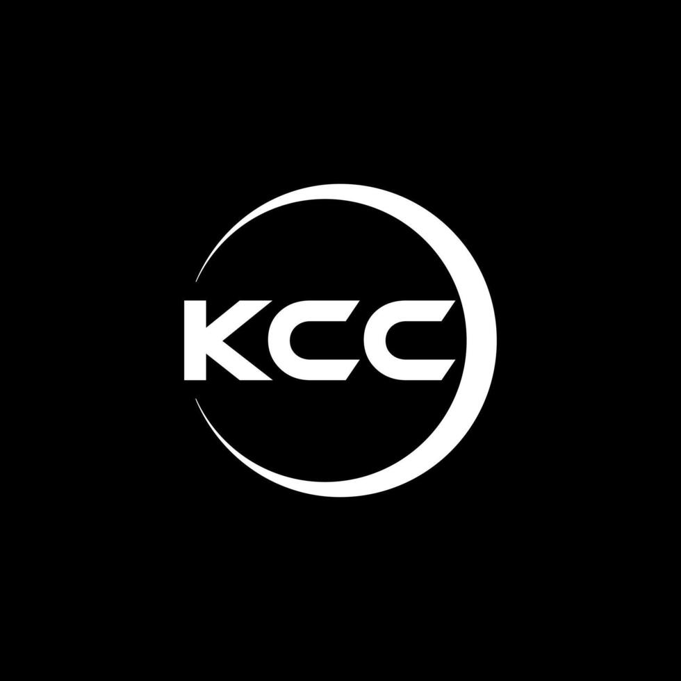 kcc carta logotipo projeto, inspiração para uma único identidade. moderno elegância e criativo Projeto. marca d'água seu sucesso com a impressionante isto logotipo. vetor