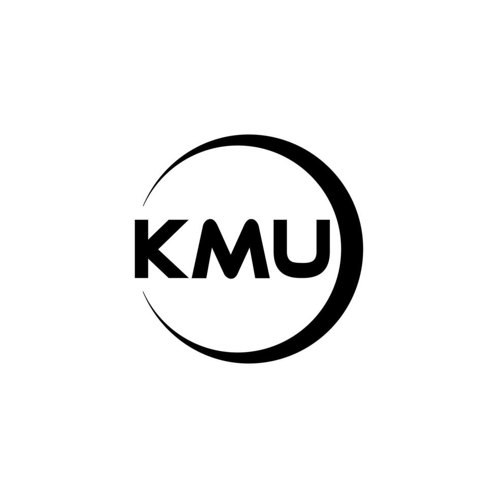 kmu carta logotipo projeto, inspiração para uma único identidade. moderno elegância e criativo Projeto. marca d'água seu sucesso com a impressionante isto logotipo. vetor