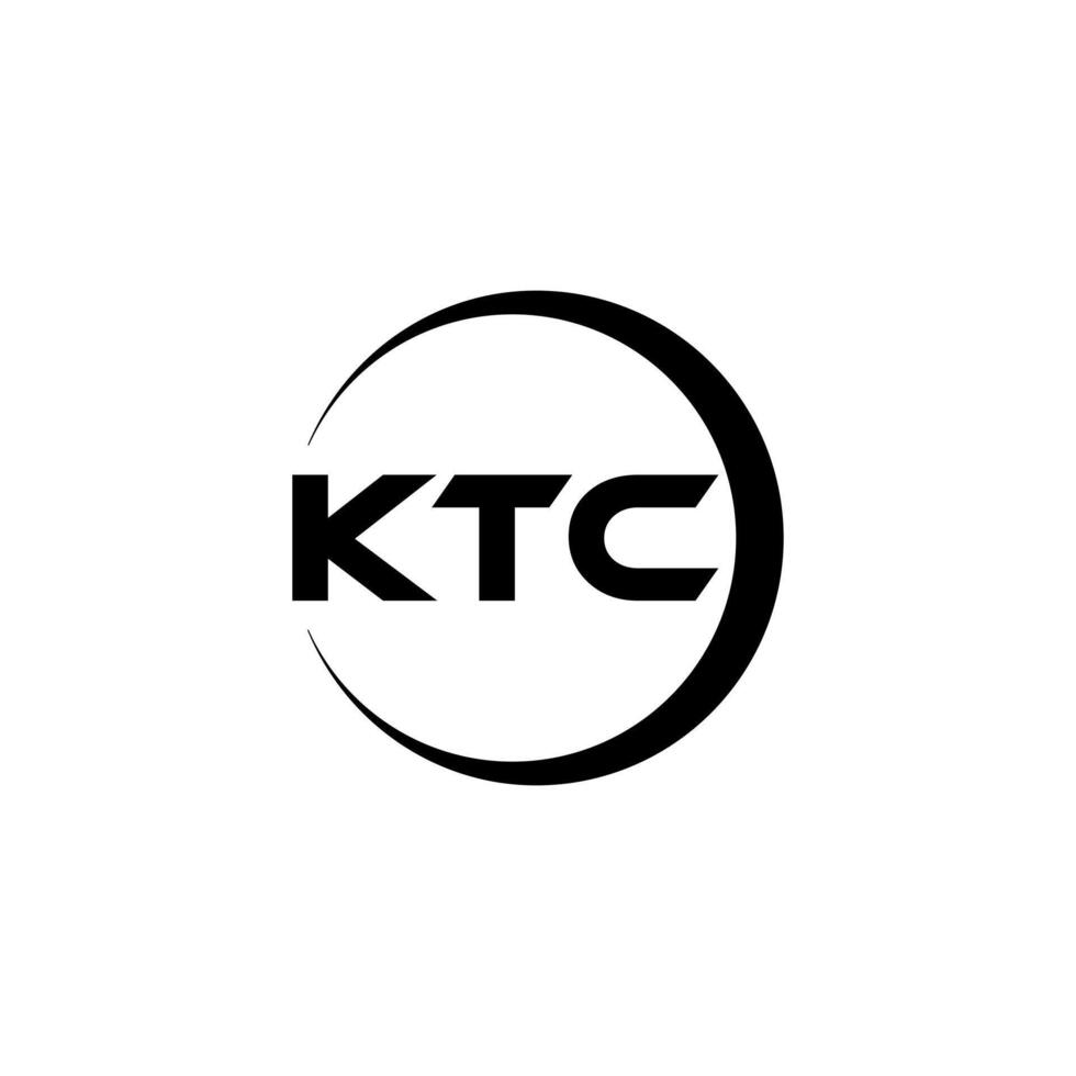 ktc carta logotipo projeto, inspiração para uma único identidade. moderno elegância e criativo Projeto. marca d'água seu sucesso com a impressionante isto logotipo. vetor