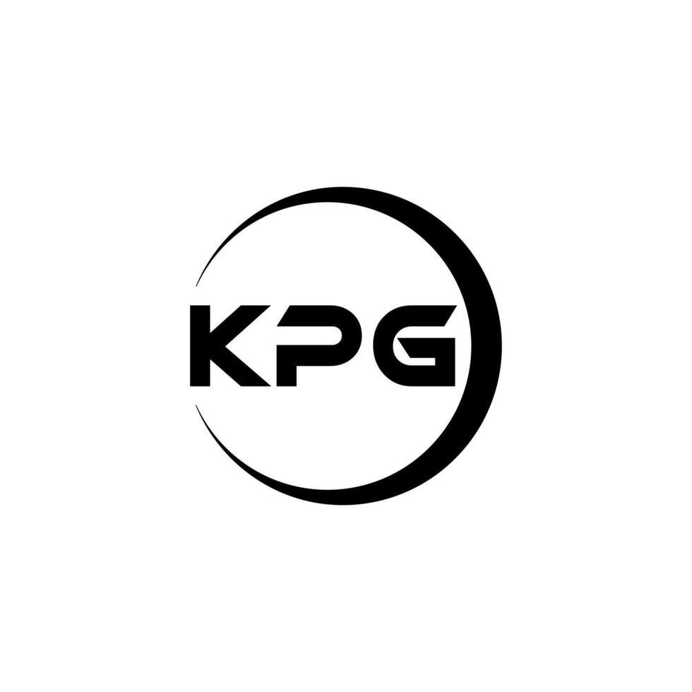 kpg carta logotipo projeto, inspiração para uma único identidade. moderno elegância e criativo Projeto. marca d'água seu sucesso com a impressionante isto logotipo. vetor