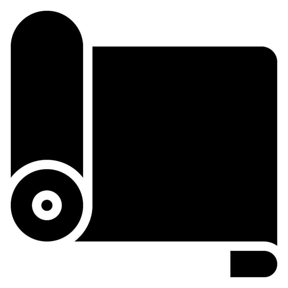 ícone de glifo de tapete vetor