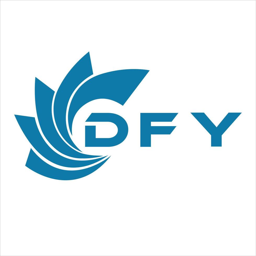dfy carta Projeto. dfy carta tecnologia logotipo Projeto em uma branco fundo. vetor