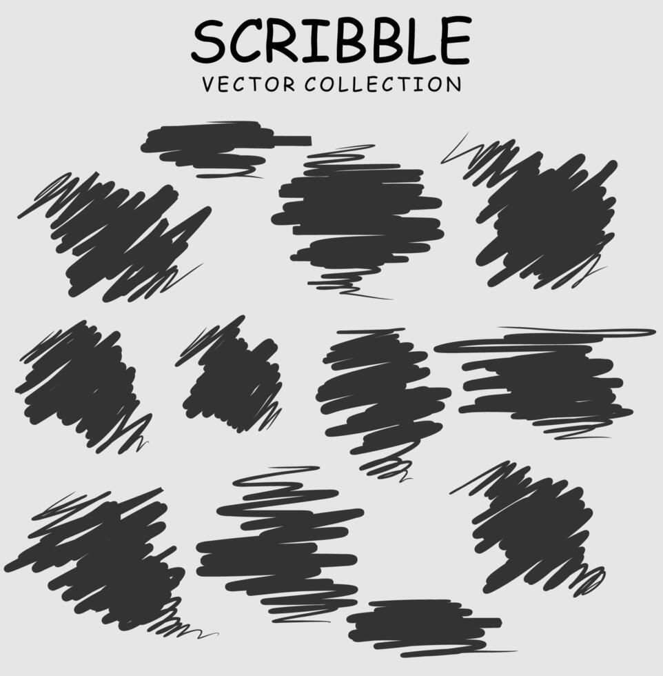 carvão lápis encaracolado linhas e rabiscos. rabisco escova golpes vetor definir. mão desenhado marcador rabiscos. Preto lápis esboços. escova acidente vascular encefálico linhas, rabiscos, pintas isolado.