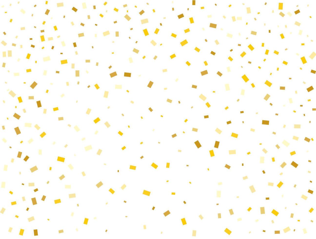 Magia luz dourado retângulos. confete celebração, queda dourado abstrato decoração para noite Festa. vetor ilustração