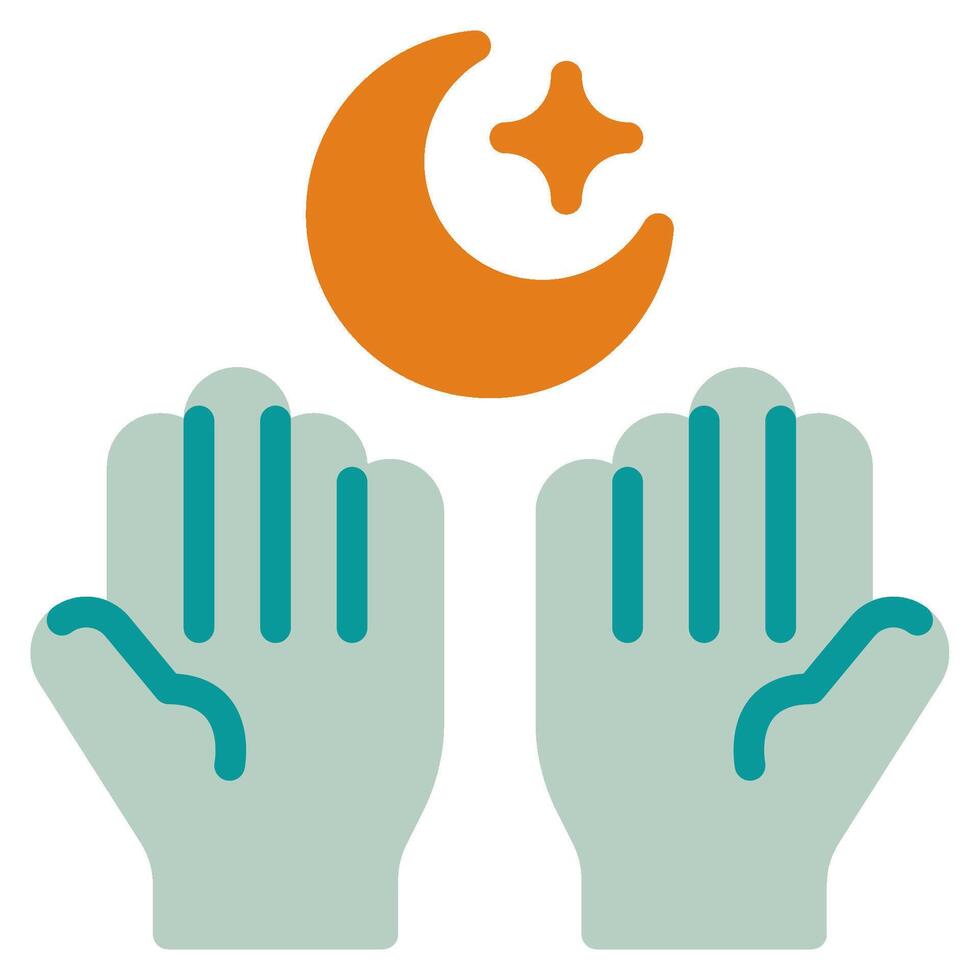 islâmico oração ícone Ramadã, para infográfico, rede, aplicativo, etc vetor