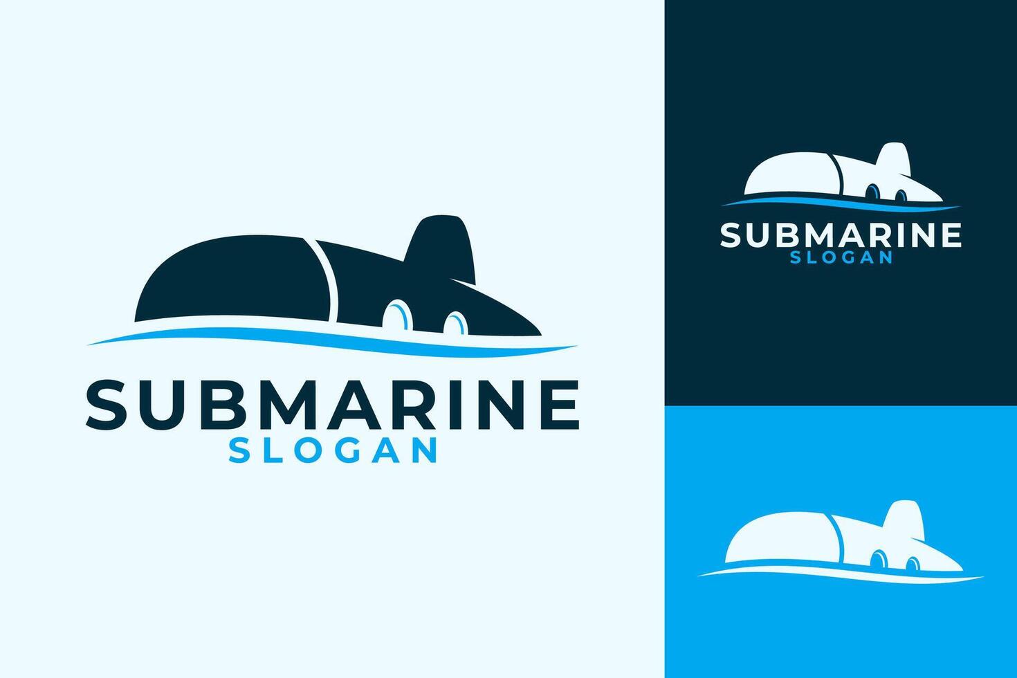 submarino oceano marinho embaixo da agua logotipo Projeto vetor