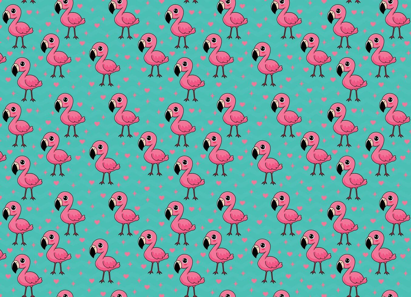 flamingo ilustração vetor, fundo, padrão, tecido textura vetor