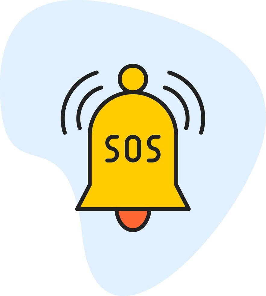 SOS emergência vetor ícone