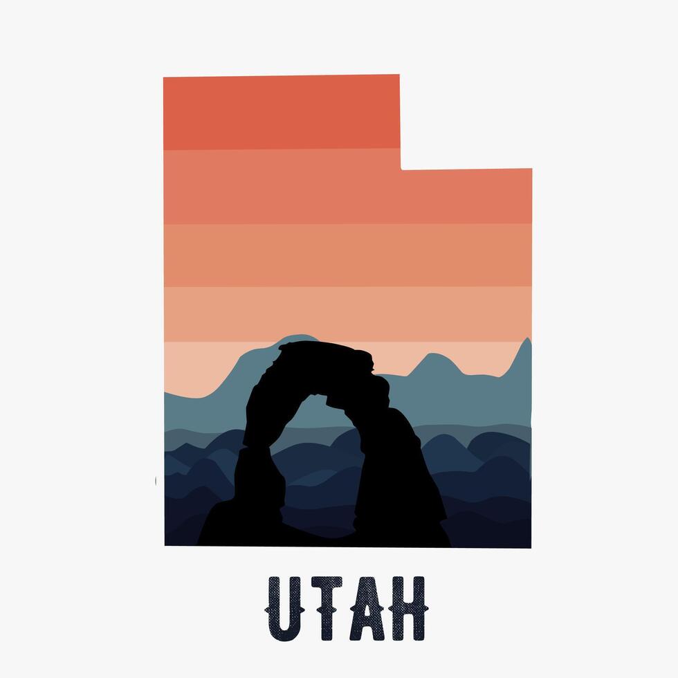 Utah nacional parque perfeito para imprimir, etc vetor