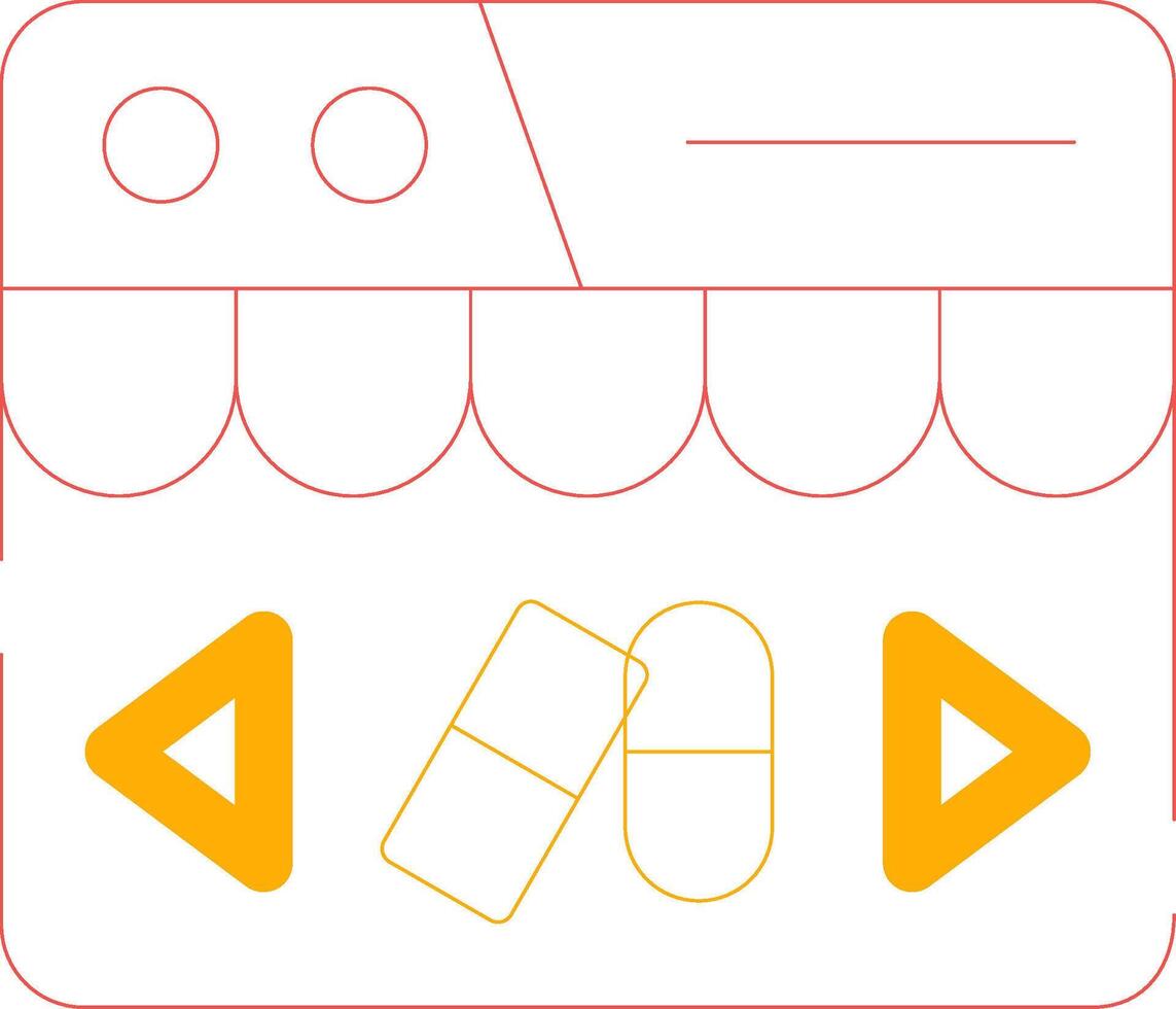 Largo seleção do produtos criativo ícone Projeto vetor