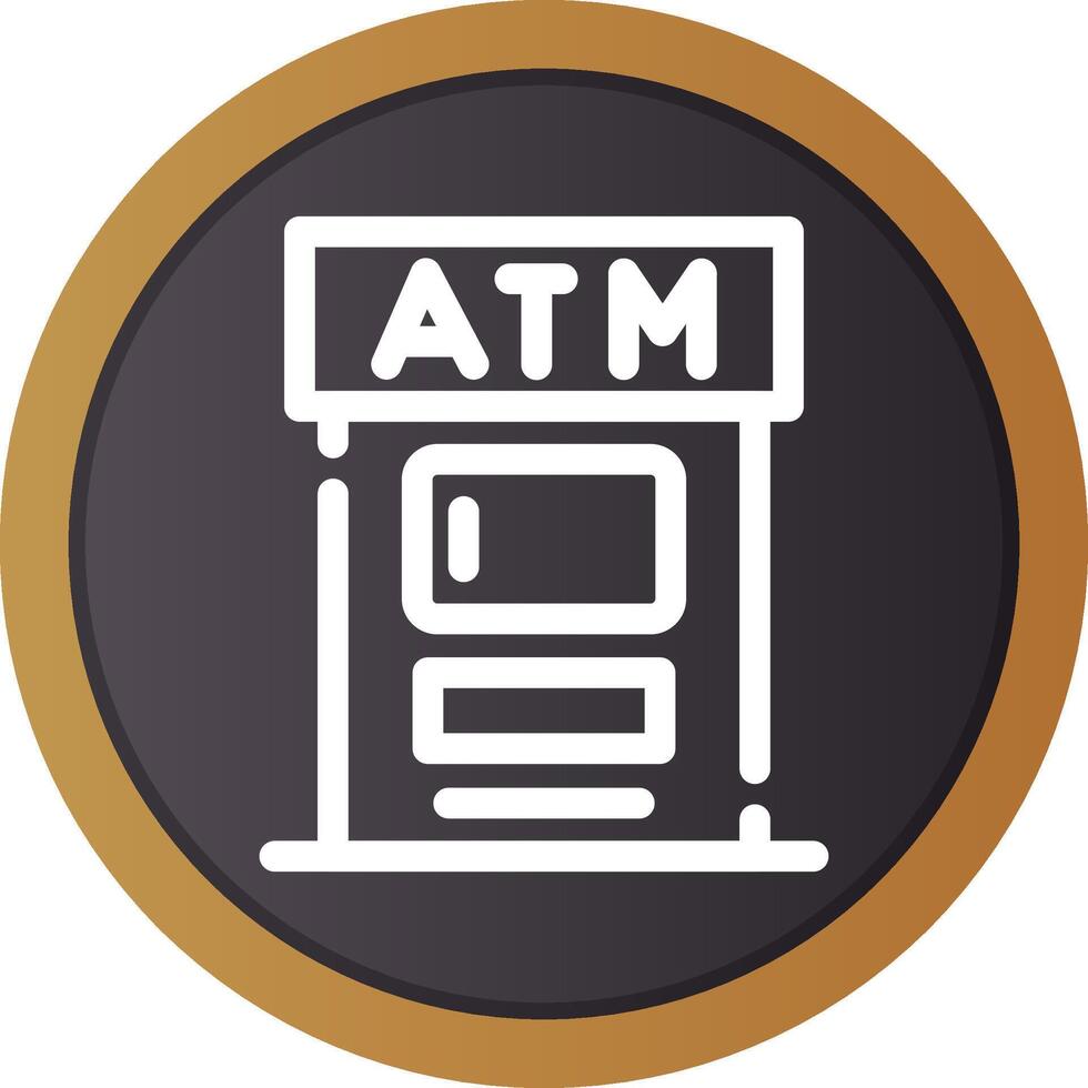 design de ícone criativo atm vetor