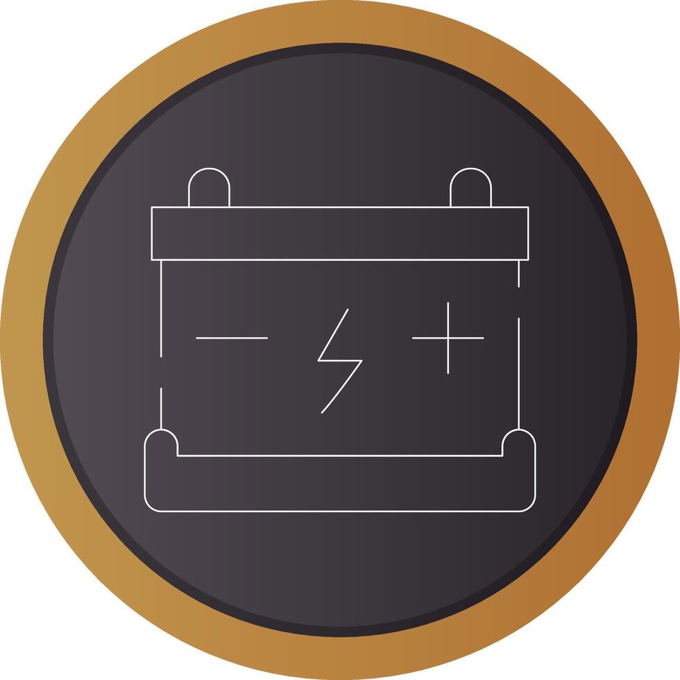 design de ícone criativo de bateria vetor