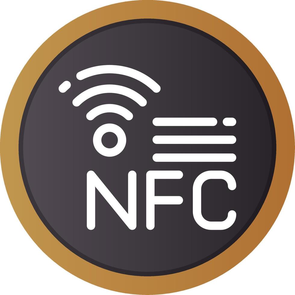 nfc criativo ícone Projeto vetor