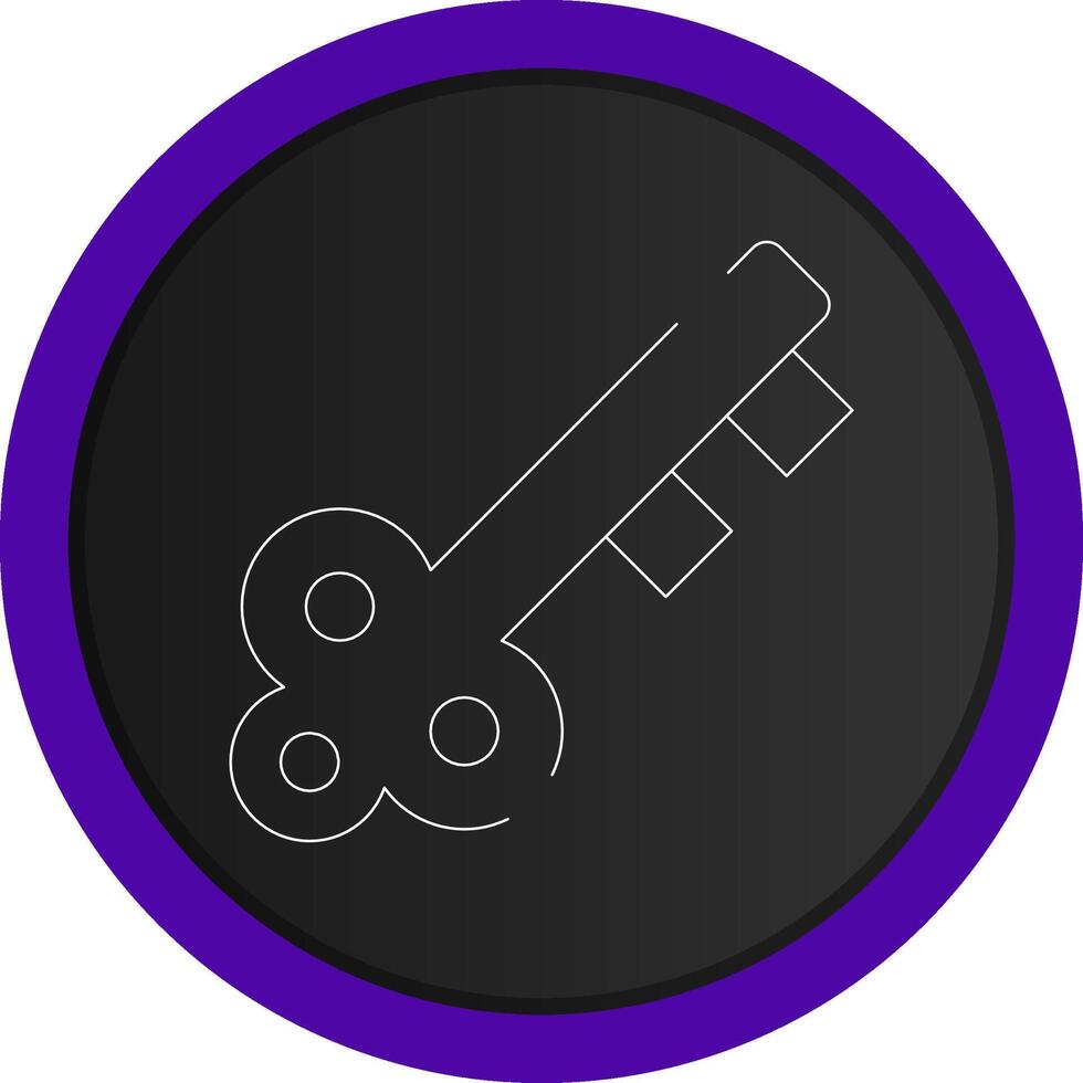 design de ícone criativo de chave de porta vetor