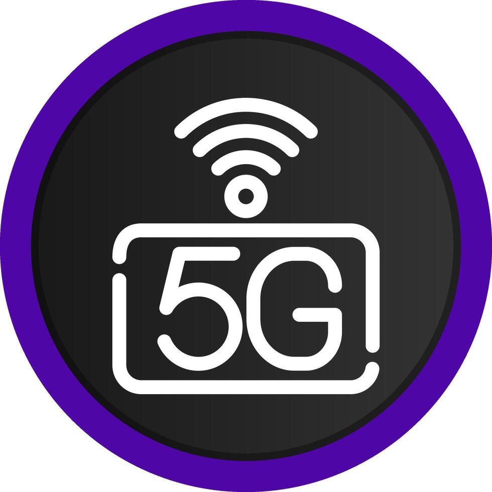 5g rede criativo ícone Projeto vetor