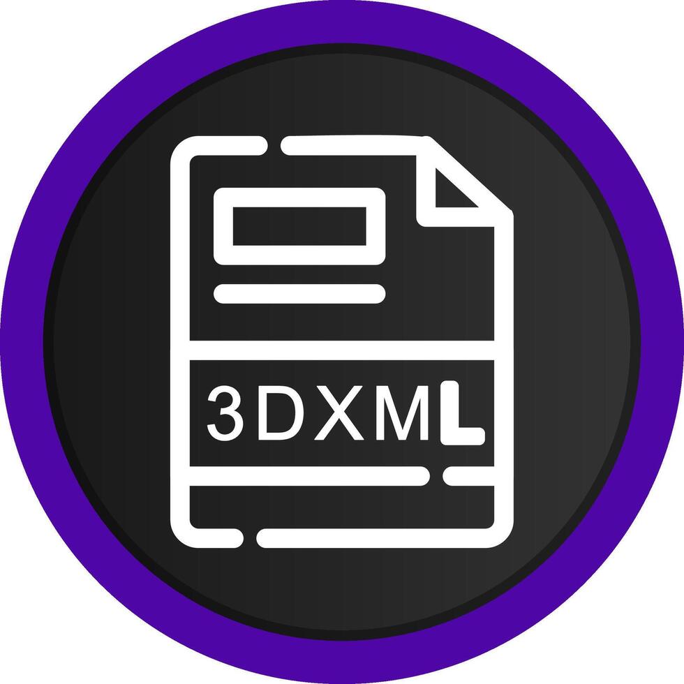 3dxml criativo ícone Projeto vetor