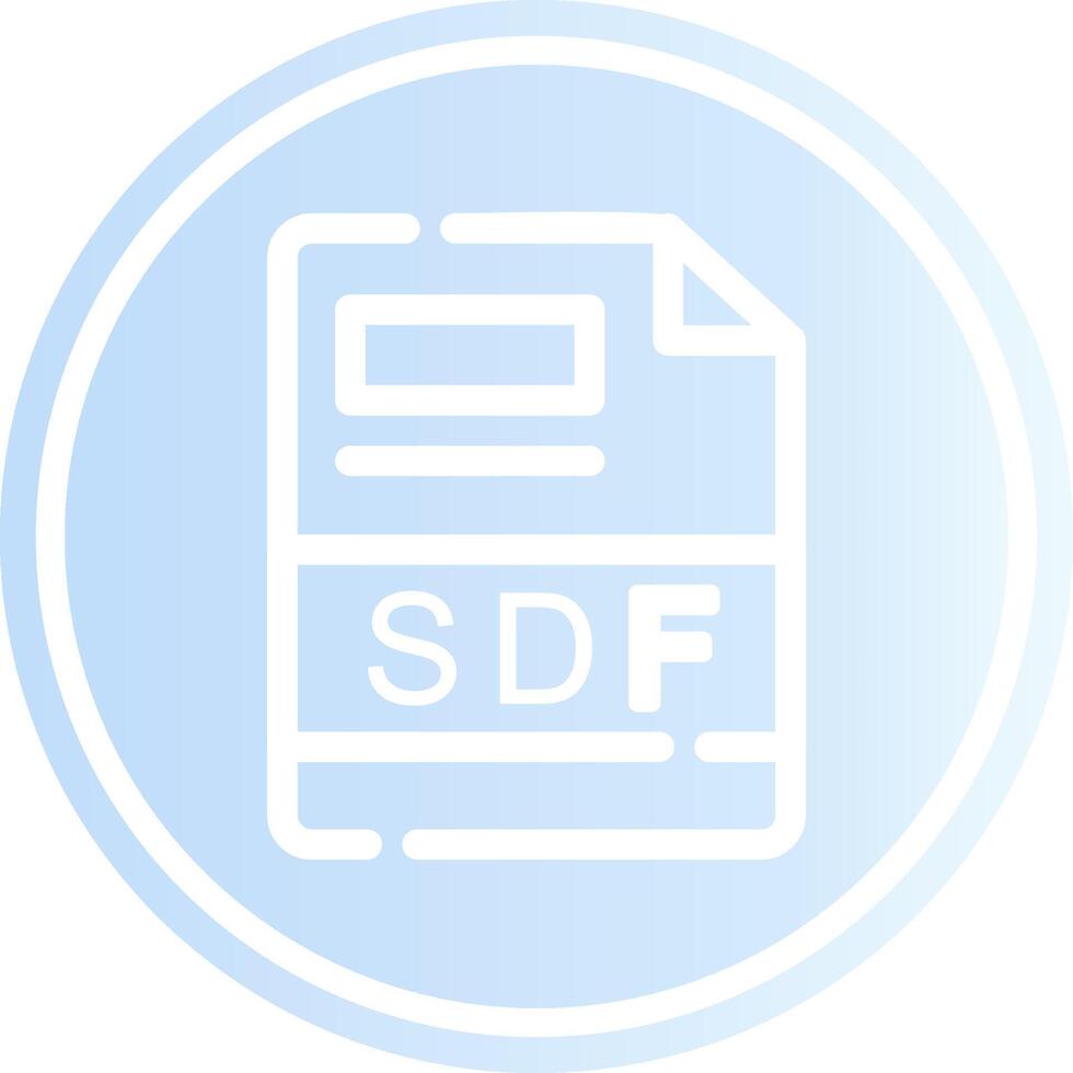 sdf criativo ícone Projeto vetor