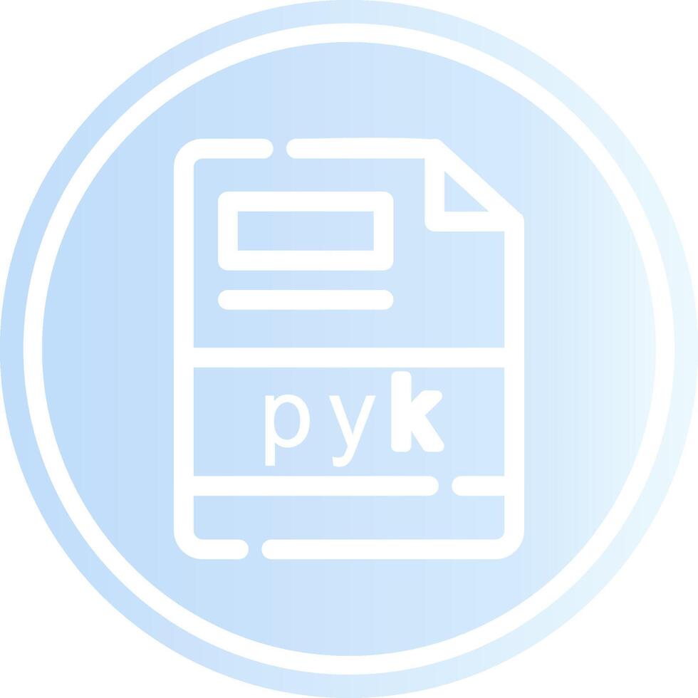 pyk criativo ícone Projeto vetor