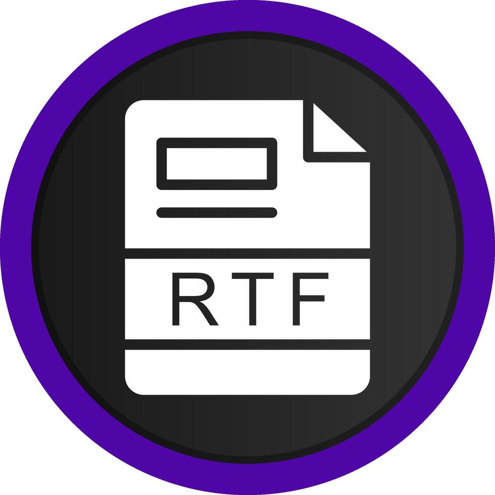 rtf criativo ícone Projeto vetor