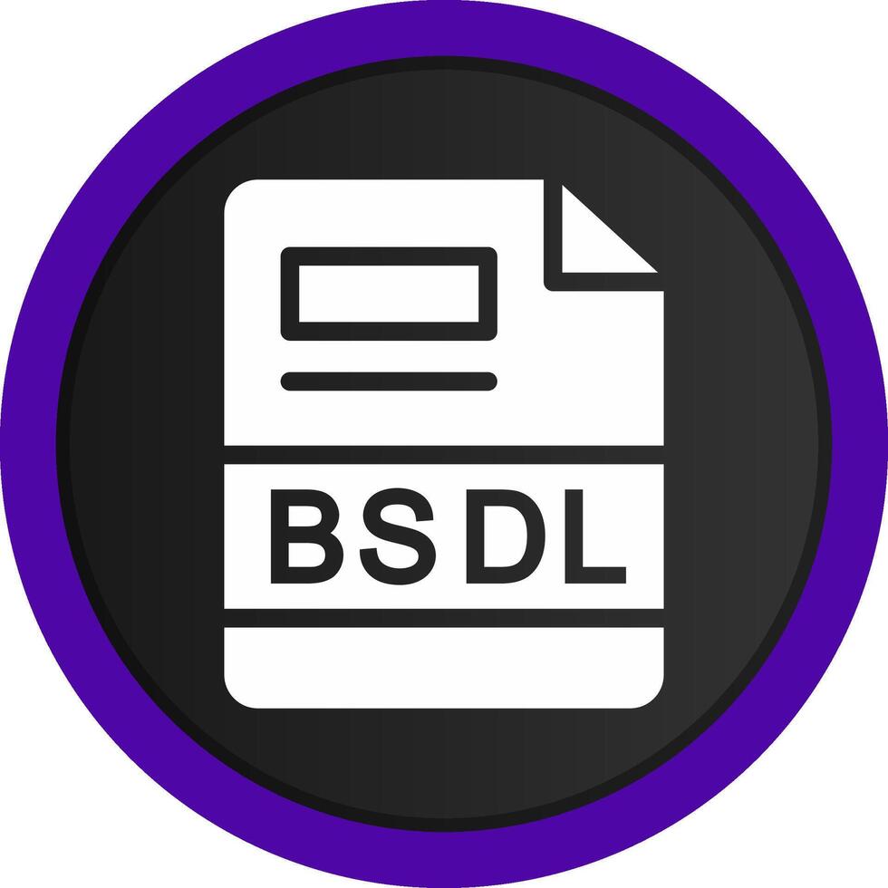 bsdl criativo ícone Projeto vetor