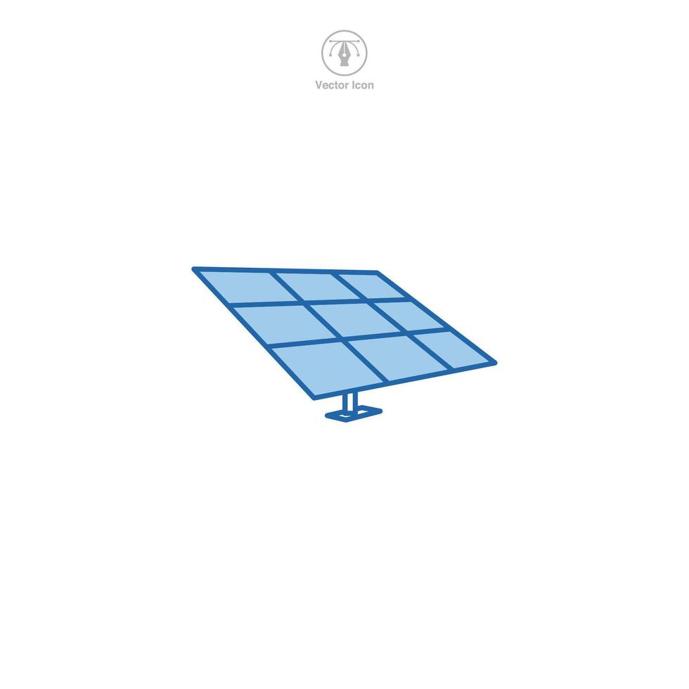 solar painel ícone símbolo vetor ilustração isolado em branco fundo