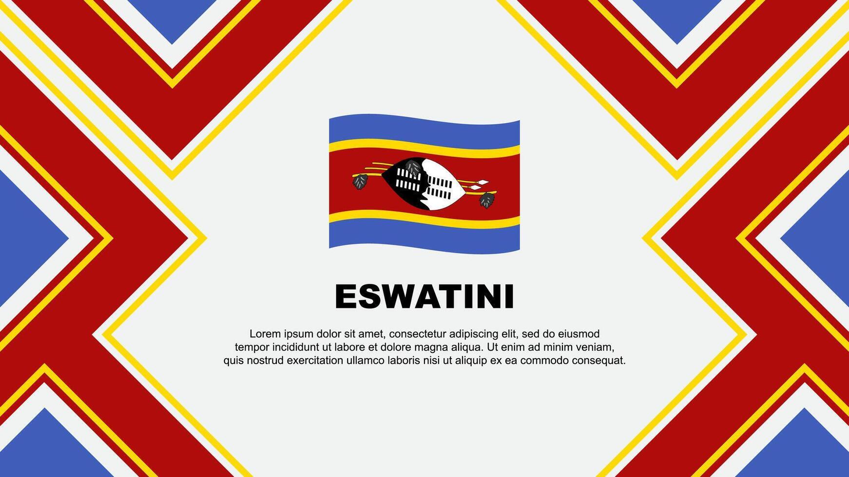 Eswatini bandeira abstrato fundo Projeto modelo. Eswatini independência dia bandeira papel de parede vetor ilustração. Eswatini vetor