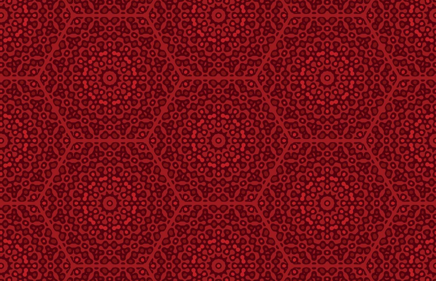 vermelho hexagonal e metaballs padronizar vetor