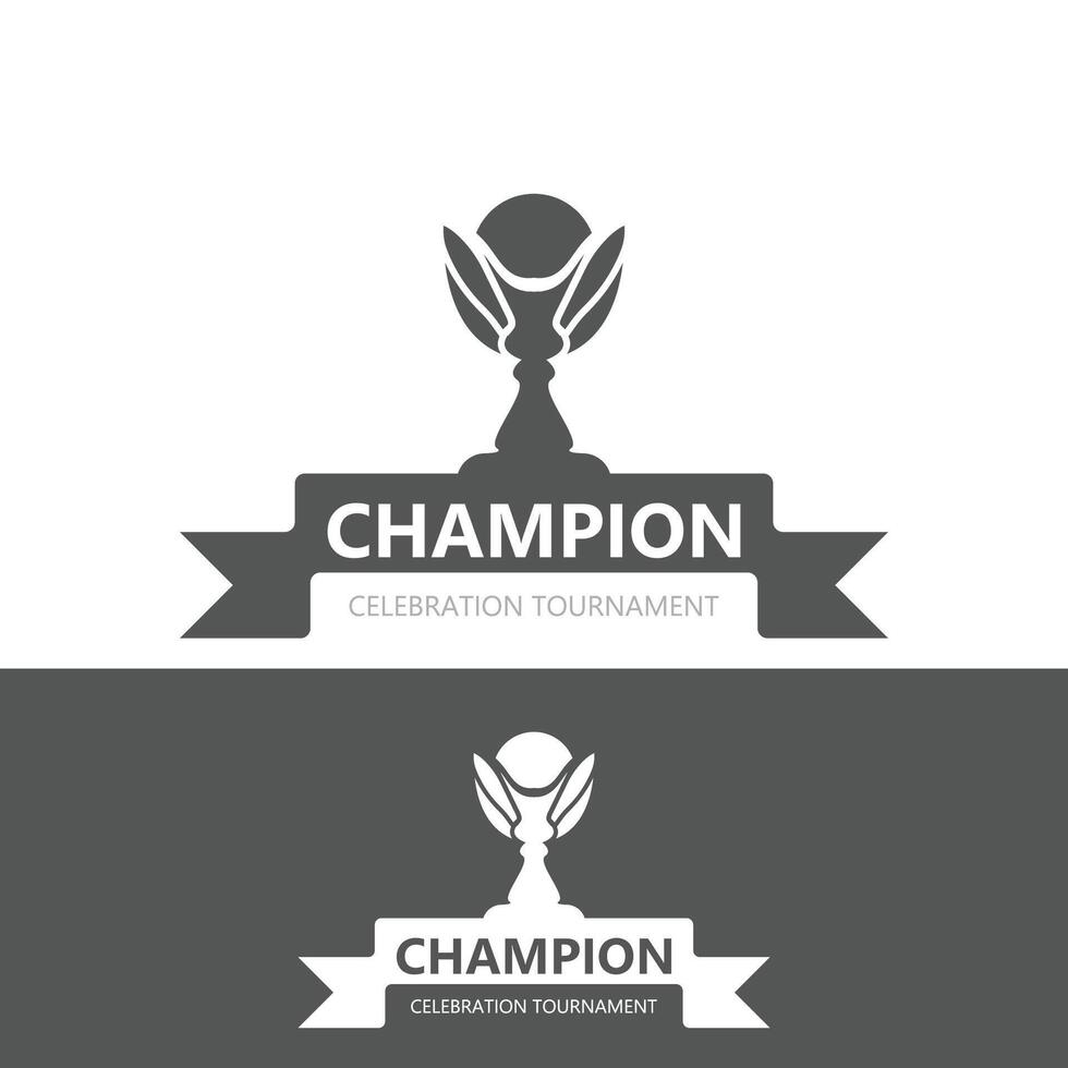 troféu logotipo ganhador, Esportes torneio campeonato copo Projeto. minimalista emblema esporte, clube fazer compras simples ícone vetor