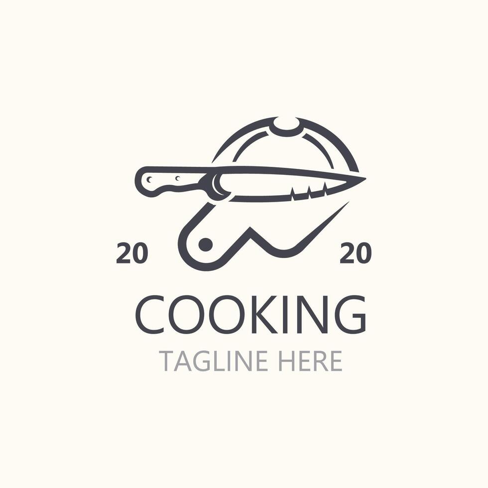 cozinhando logotipo Projeto. ícone ou símbolo inspiração simples linha para restaurante o negócio vetor