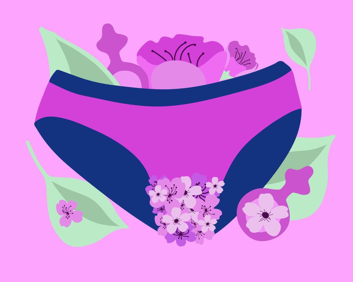 vetor isolado ilustração do fêmea íntimo higiene. menstrual ciclo.