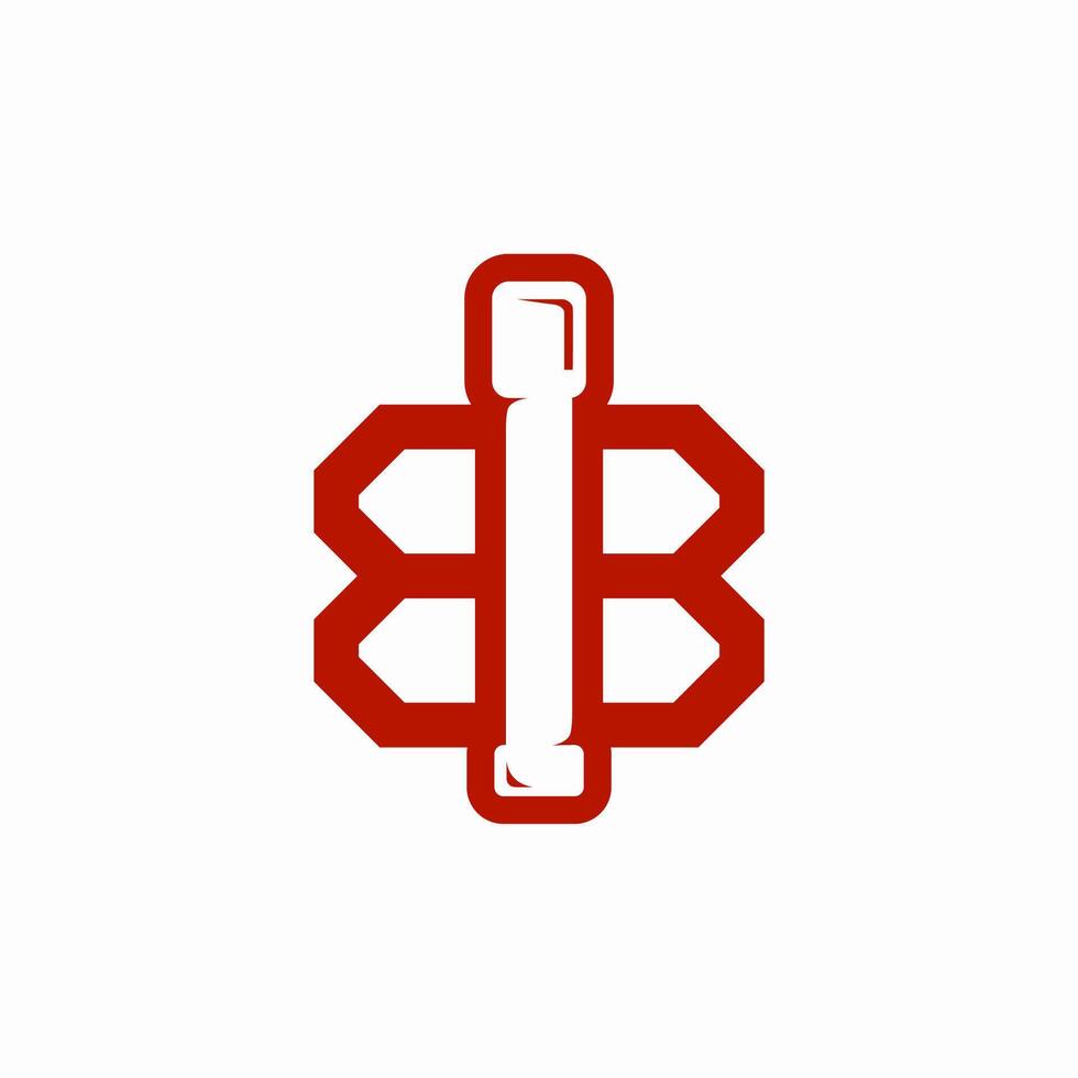 b, ou bb, inicial logotipo. a bazuca logotipo conceito dentro uma luxo conceito dois então b dentro vermelho vetor