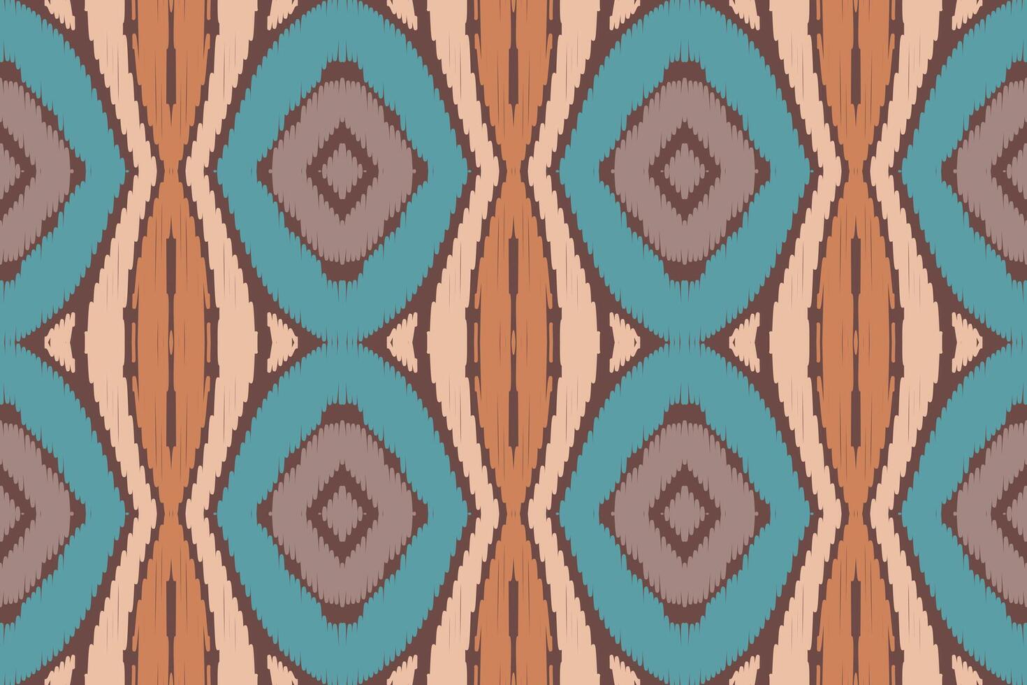 padrão sem emenda de ikat étnico em tribal. design para plano de fundo, papel de parede, ilustração vetorial, tecido, vestuário, tapete, têxtil, batik, bordado. vetor