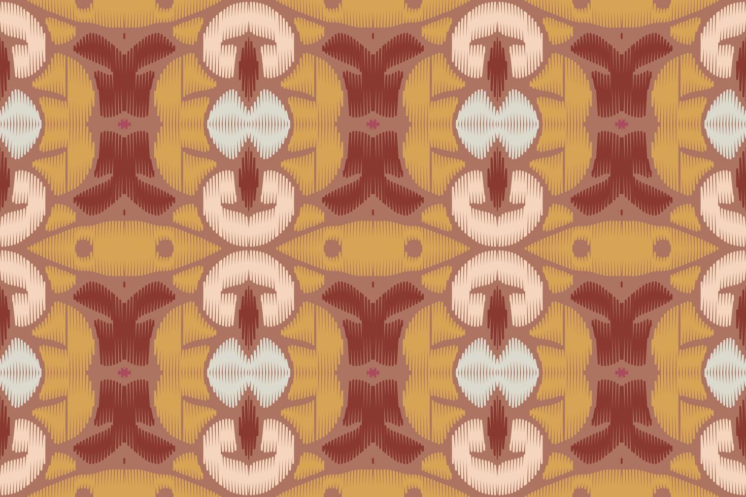 tecido ikat sem costura padrão geométrico étnico tradicional bordado style.design para fundo, tapete, tapete, sarongue, roupas, ilustração vetorial. vetor