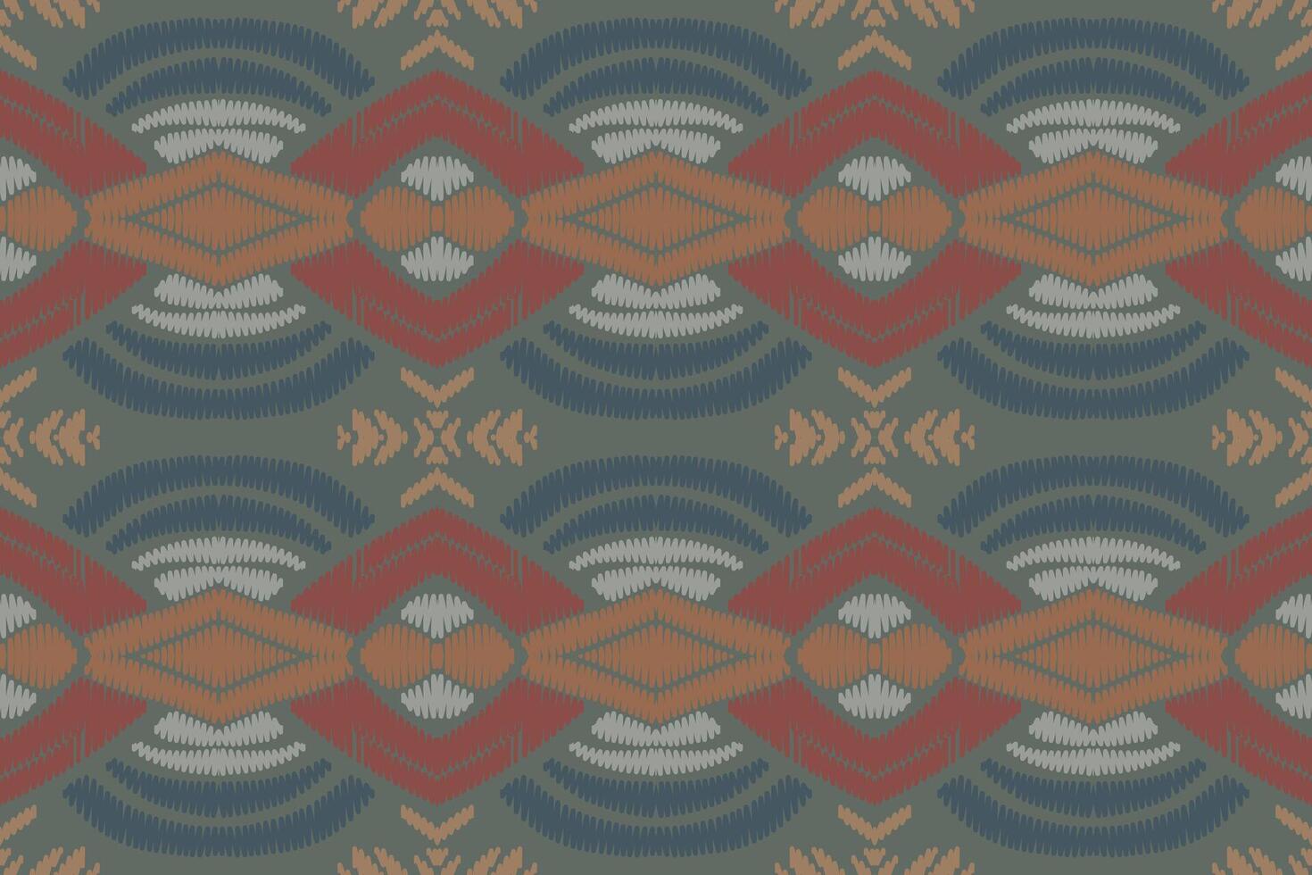 padrão sem emenda de ikat étnico em tribal. design para plano de fundo, papel de parede, ilustração vetorial, tecido, vestuário, tapete, têxtil, batik, bordado. vetor