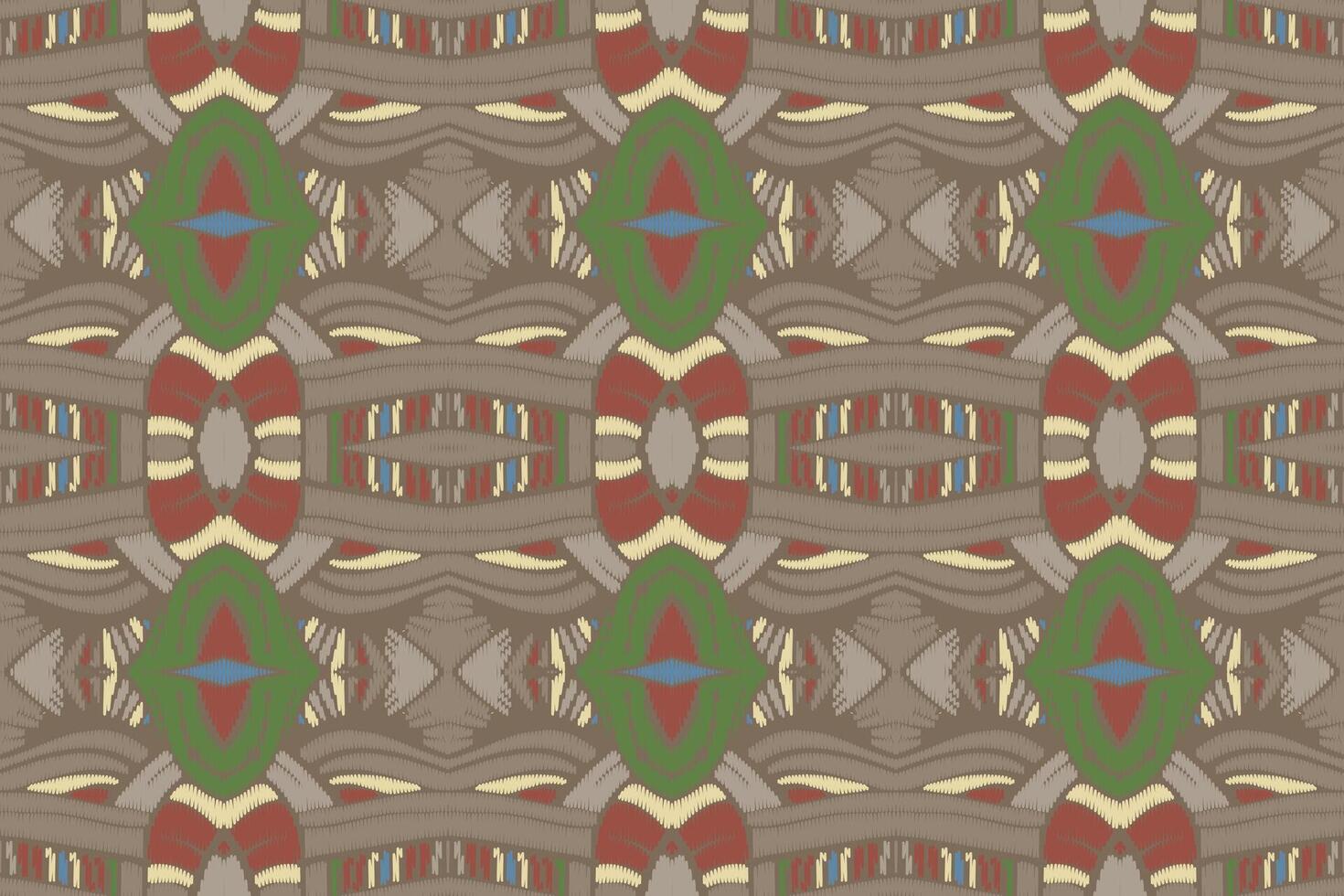 tecido ikat sem costura padrão geométrico étnico tradicional bordado style.design para fundo, tapete, tapete, sarongue, roupas, ilustração vetorial. vetor