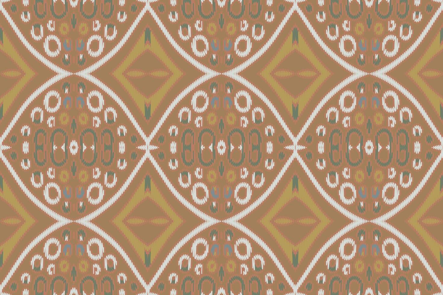 tecido ikat sem costura padrão geométrico étnico tradicional bordado style.design para fundo, tapete, tapete, sarongue, roupas, ilustração vetorial. vetor