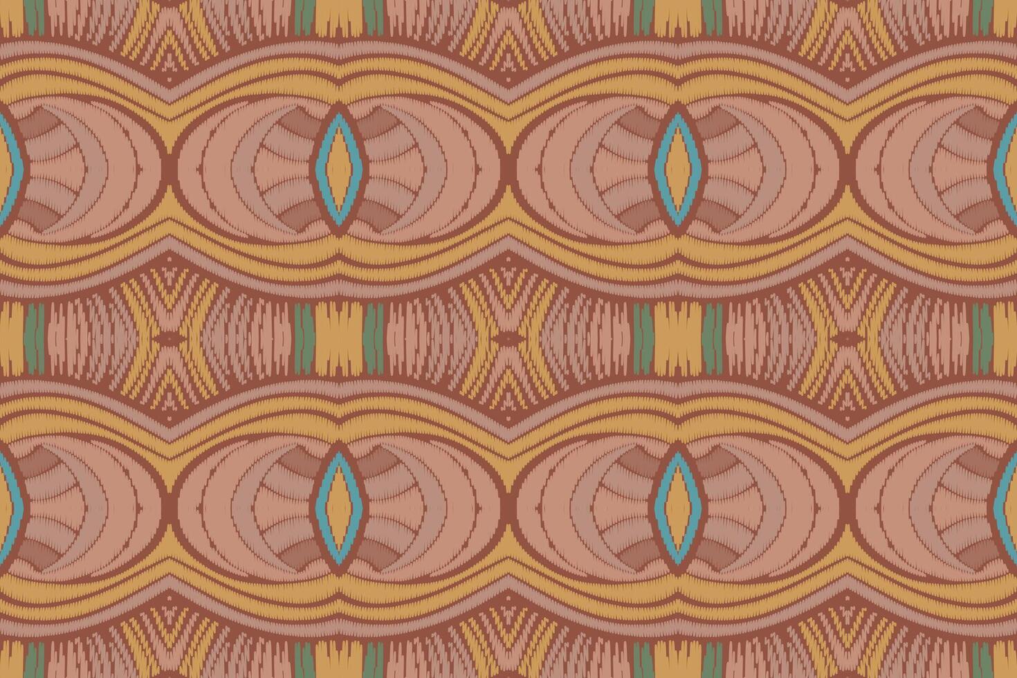 tecido ikat sem costura padrão geométrico étnico tradicional bordado style.design para fundo, tapete, tapete, sarongue, roupas, ilustração vetorial. vetor