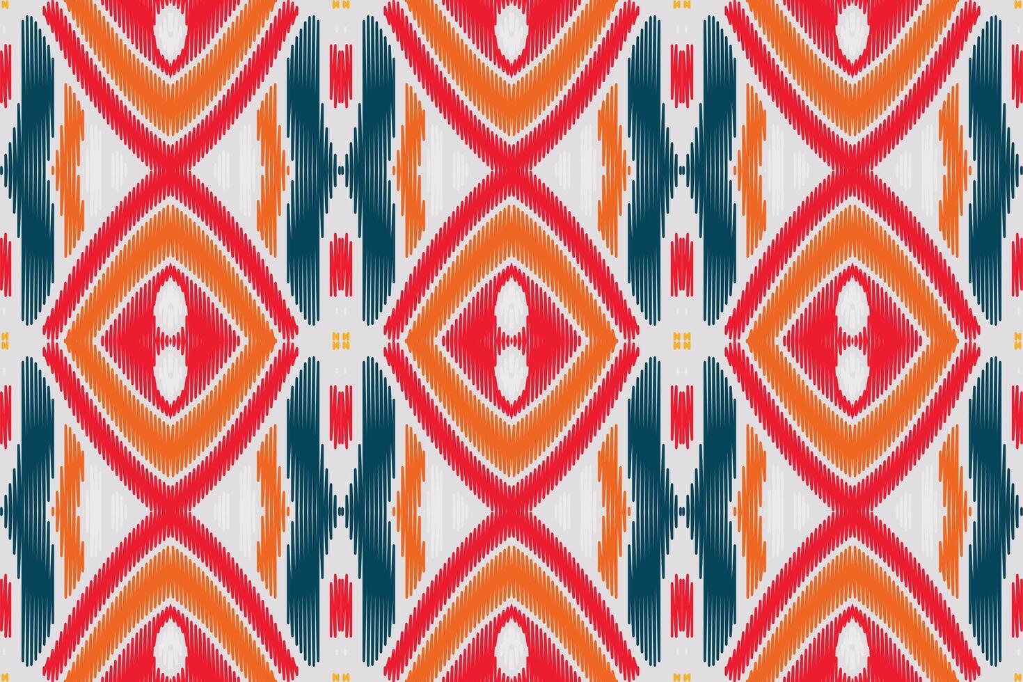 padrão sem emenda de ikat étnico em tribal. estilo americano, mexicano. impressão de ornamento geométrico asteca. vetor