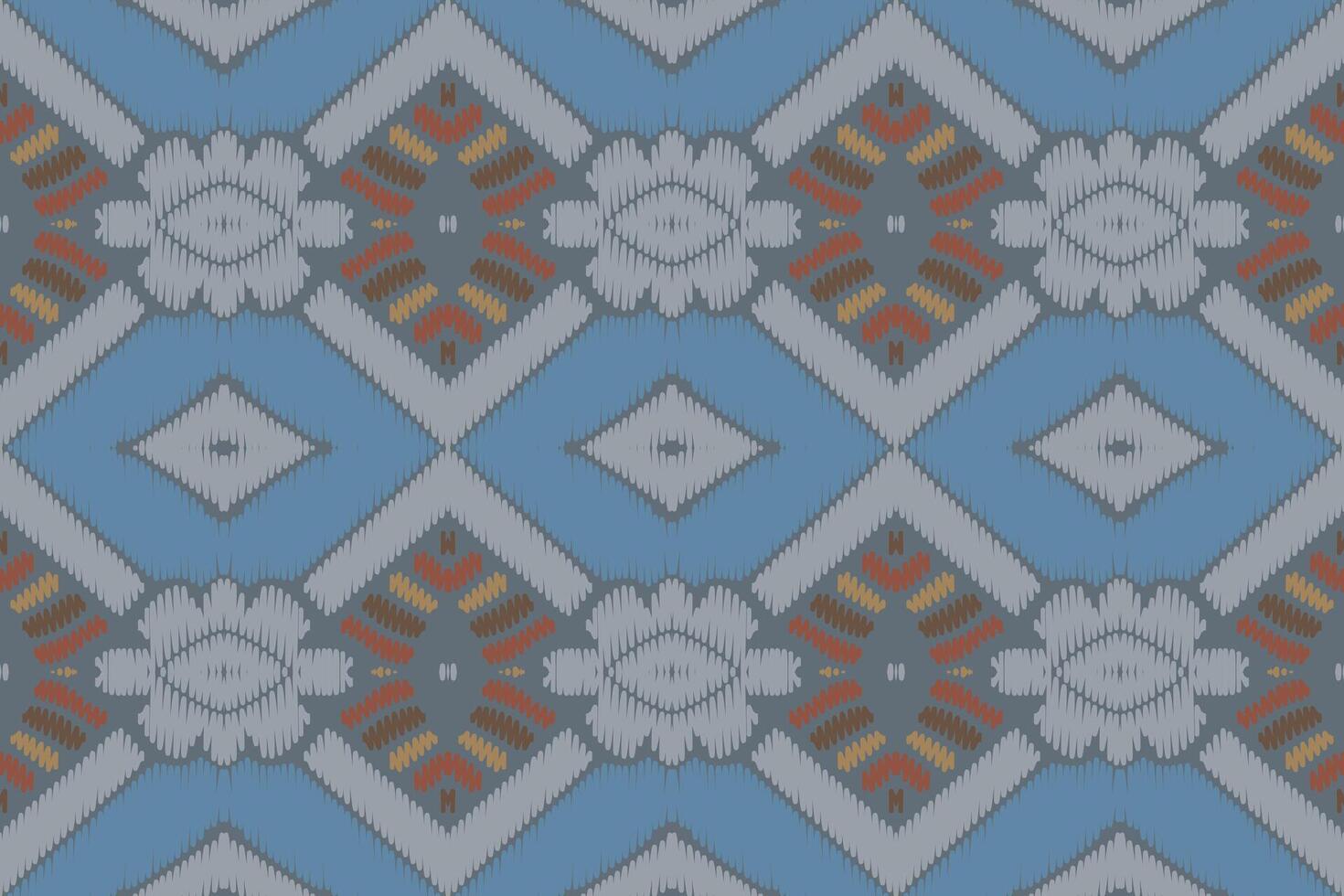 padrão sem emenda de ikat étnico em tribal. design para plano de fundo, papel de parede, ilustração vetorial, tecido, vestuário, tapete, têxtil, batik, bordado. vetor