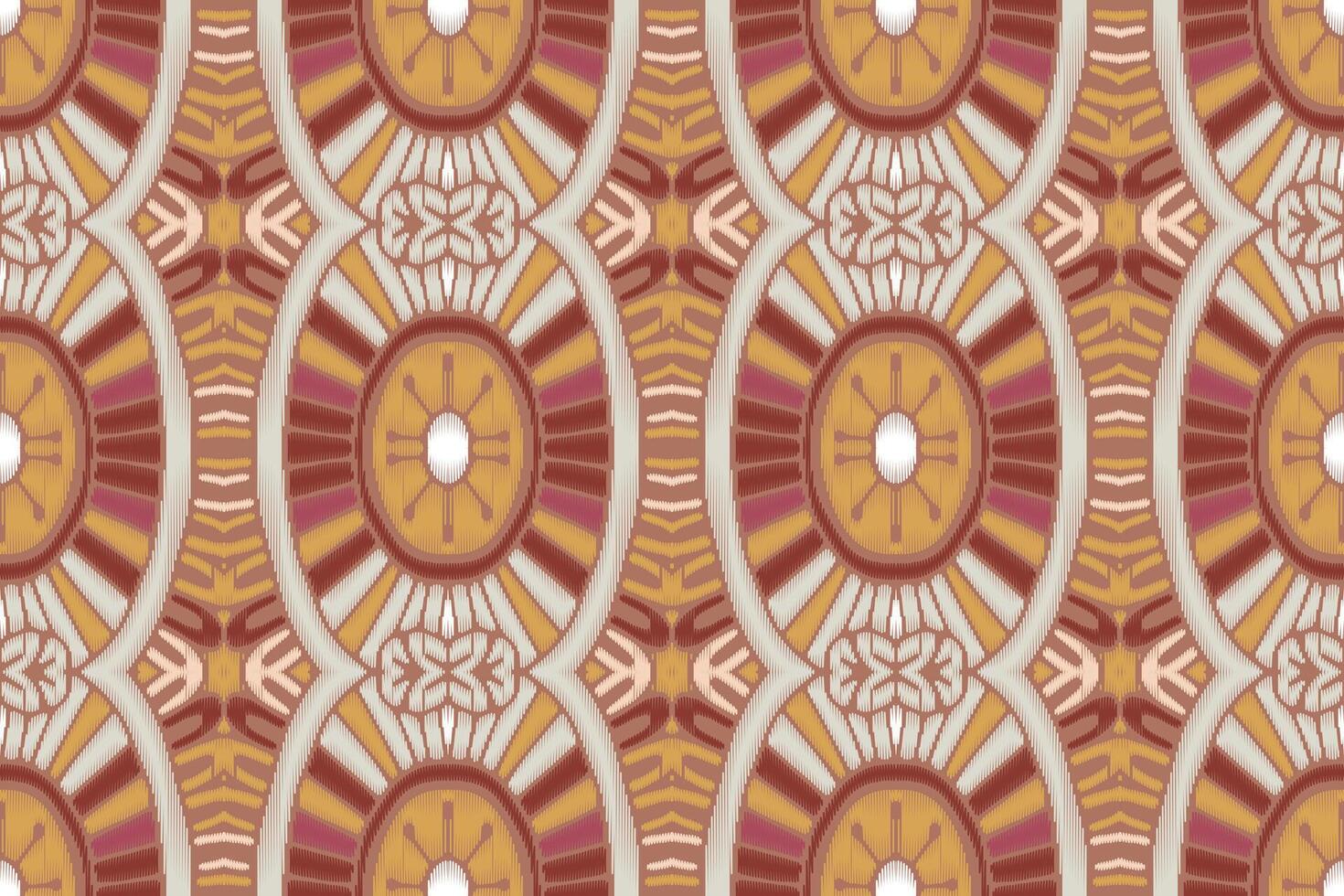 tecido ikat sem costura padrão geométrico étnico tradicional bordado style.design para fundo, tapete, tapete, sarongue, roupas, ilustração vetorial. vetor