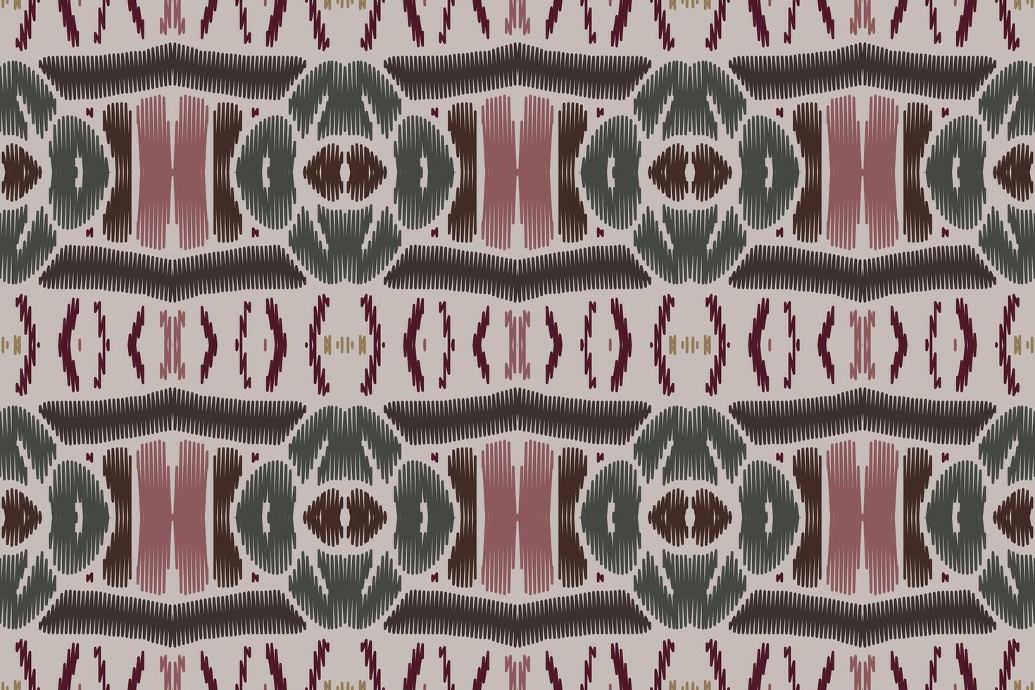 tecido ikat sem costura padrão geométrico étnico tradicional bordado style.design para fundo, tapete, tapete, sarongue, roupas, ilustração vetorial. vetor